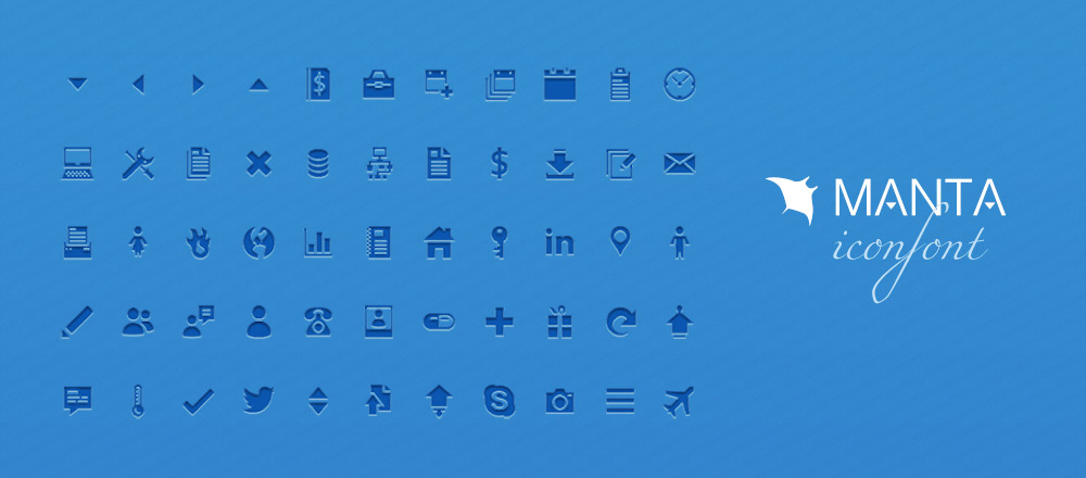 Manta Iconfont thumbnail