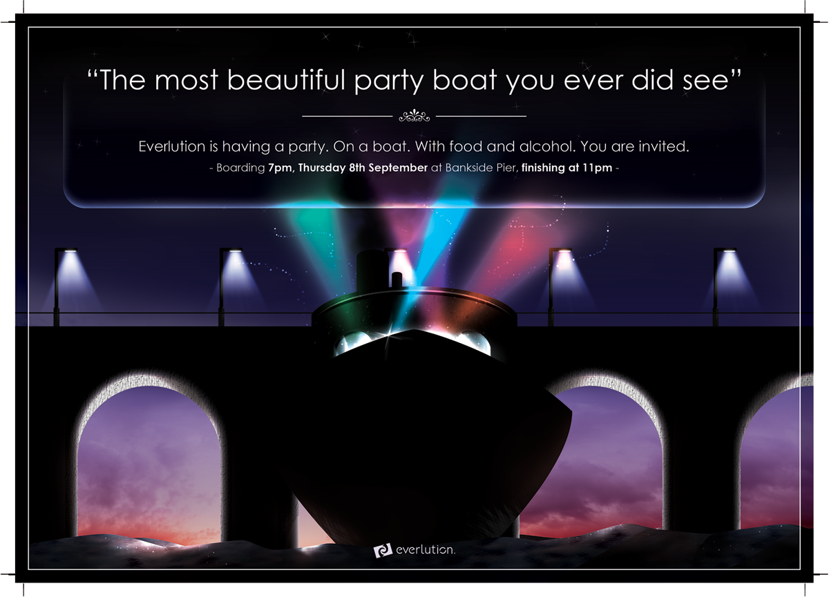 Everlution Boat Party poster