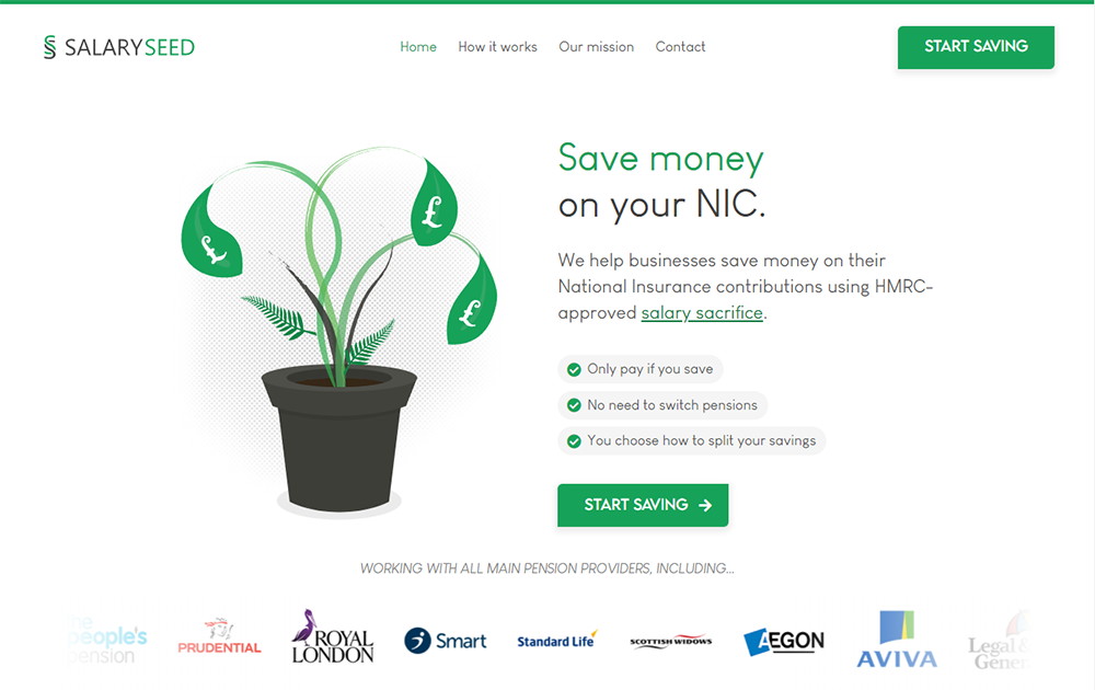 SalarySeed homepage