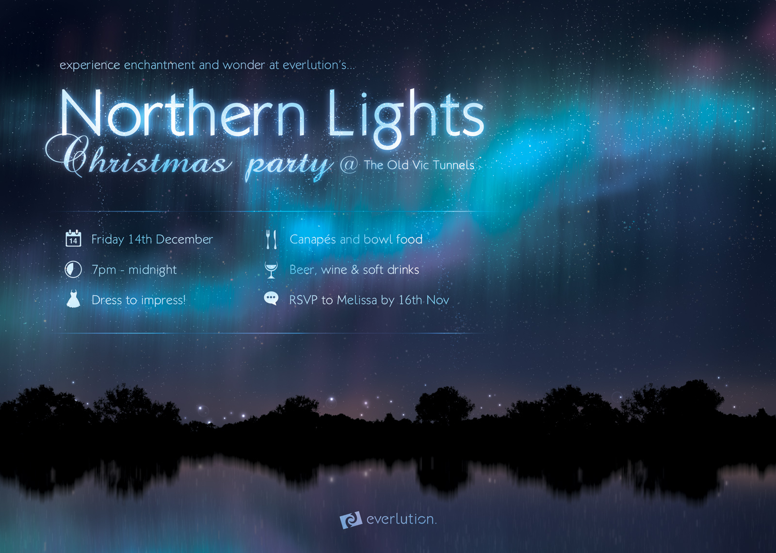 Everlution Xmas Party poster